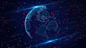 World Map Digital Threats global problem digital threats world map online threats users worldwide. cybercrime, global networks online systems hacking, global cyber threats. security. 3D Illustration - Powered by Shutterstock - Get 15% off with code: PIKWIZARD15