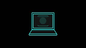 4K Biometric Fingerprint Scanner Access on Laptop Screen – Security Concept. - Powered by Shutterstock - Get 15% off with code: PIKWIZARD15