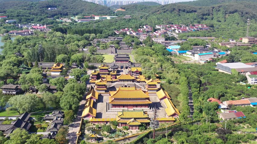 Experience the beauty of Wuxi Water Margin City through captivating aerial views