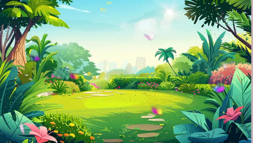 Hello June text animated video for promotion Background Ads