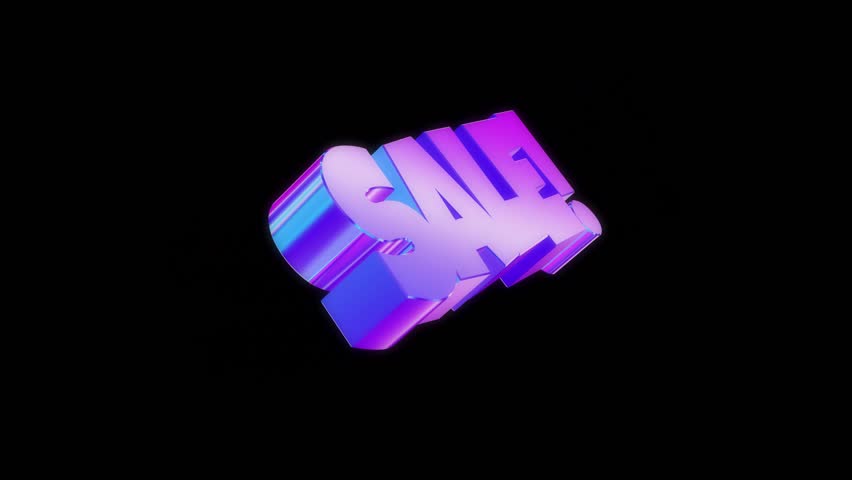 Sale banner. Sale banner 3D. Sale text 3D. Sale 3d text isolated on black background. 3D text message for promotion limited time offer banner template.