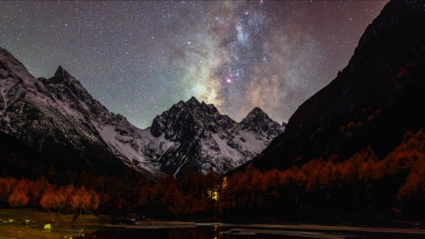 Exclusive first look at starry sky over Zhuoma Beach in Bifenggou