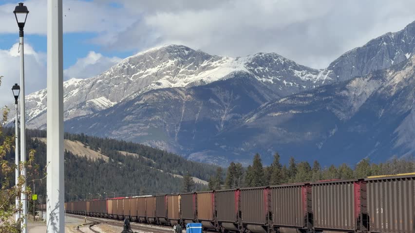 The beauty of the town of Jasper Alberta in summer