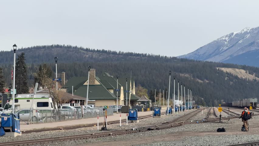 The beauty of the town of Jasper Alberta in summer