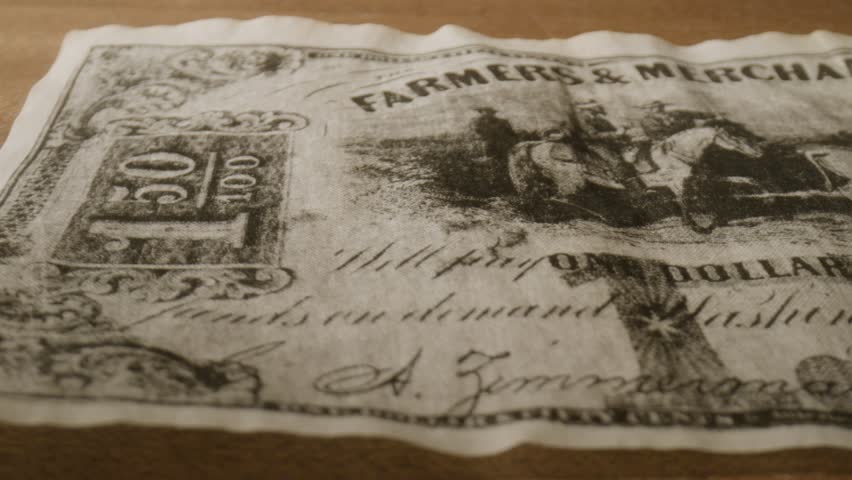 Civil War Era Dollar Bills Union Money Historic Currency Close Up 6