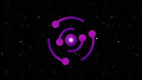 A vibrant display of a pulsating galactic core with synchronized waves of energy radiating from its nucleus through the black backdrop of space - Powered by Shutterstock - Get 15% off with code: PIKWIZARD15