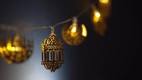 Ramadan lanterns. Glowing lanterns cast warm light, illuminating the festive spirit of Ramadan nights - Powered by Shutterstock - Get 15% off with code: PIKWIZARD15