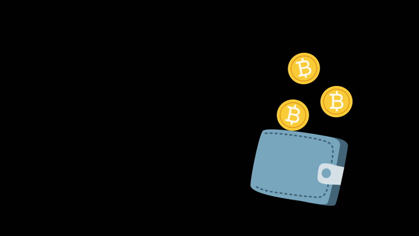 Crypto wallet animation, Suitable for cryptocurrency blogs, articles, financial websites, and blockchain technology