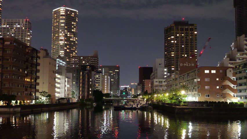Harumi Triton Square, Japan Tokyo Night View 2025