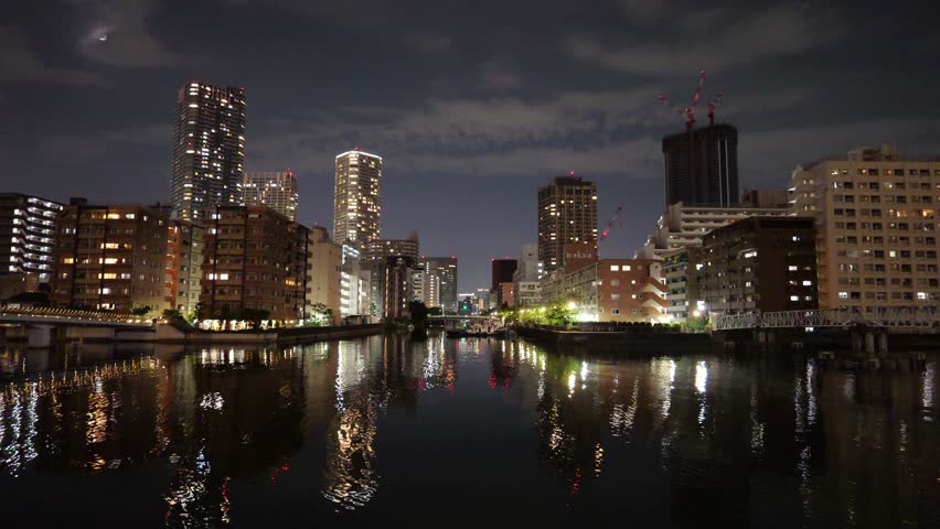 Harumi Triton Square, Japan Tokyo Night View 2025