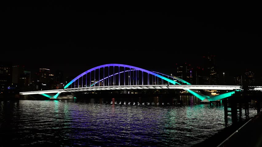 Tsukiji Ohashi, Japan Tokyo Night May 2025