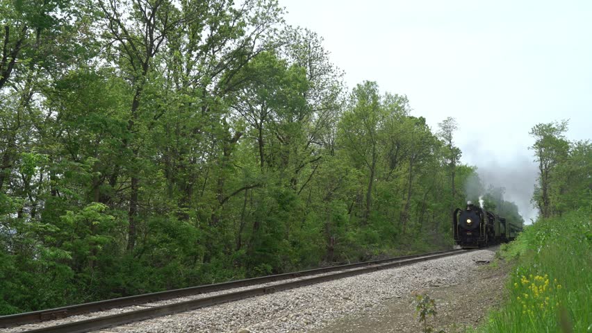 QJ 6988 Steam Locomotive Special Run in Chillicothe, Illinois, 2019