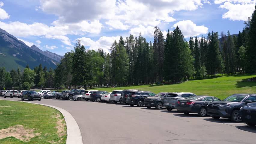 Banff National Park Administration Building with beautiful architectural design and scenic surroundings