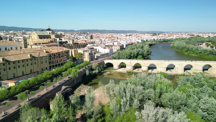 Aerial view of Cordoba, Andalusia. Southern Spain