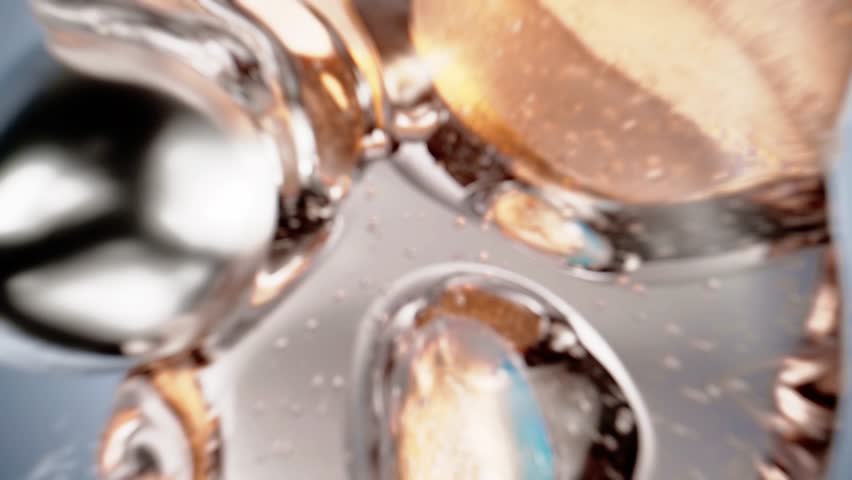  Hair care, hair growth oil drop to root, Animation Nourish hair action of shampoo or serum. Repair damaged hair. 3d rendering