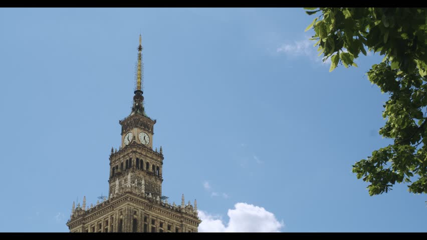 Warsaw, Time lapse palace of culture and science