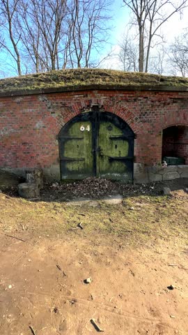 old building with beautiful wooden doors, historical building