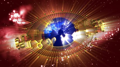 Golden Astrology Zodiac Signs and Planet Earth