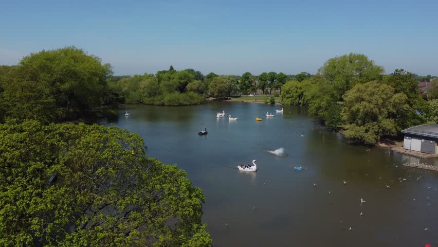 East Park, boating lake. City of Hull. Hull.UK 