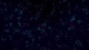 Rectangular Level Up banner glowing in animated illustration, pulsing over dark grid with neon dots. Futuristic, digital, neon, technology, interface, data, vibrant - Powered by Shutterstock - Get 15% off with code: PIKWIZARD15