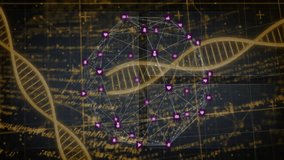 Social media icon network floating over golden DNA strands, forming web connection in 3D render. Technology, connectivity, digital, innovation, futuristic, data, science - Powered by Shutterstock - Get 15% off with code: PIKWIZARD15