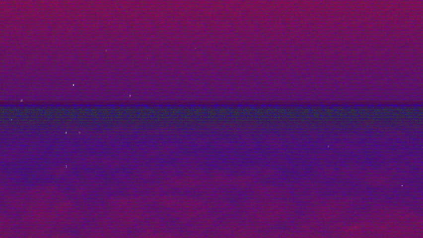 Retro-futuristic sun glowing over glitchy water, featuring horizontal scan lines and static noise. Neon, vintage, digital, surreal, abstract, technology, horizon