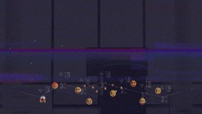 Displaying sentiment line chart glitching over glitchy interface, showing emoji and delta markers. Dashboard, data visualization, digital interface, analytics, technology, emotional intelligence, user - Powered by Shutterstock - Get 15% off with code: PIKWIZARD15