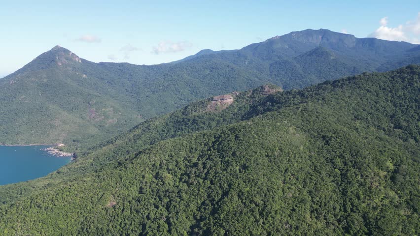 Aerial View of Ilhabela on São Paulo’s Northern Coast