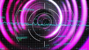 White circular HUD animating on grid in 3D render style, showing cyan scatter and candlestick bars. Futuristic, data visualization, digital interface, abstract, analytics, technology, cyber - Powered by Shutterstock - Get 15% off with code: PIKWIZARD15