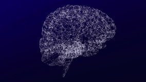 Floating 3D wireframe brain network drifting across dashboard, displaying holographic gauges. Futuristic, digital, technology, data, visualization, innovation, neural - Powered by Shutterstock - Get 15% off with code: PIKWIZARD15