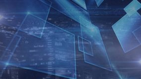 Connecting user icons via digital network overlay above nighttime city skyline with glowing lines. Future, technology, connectivity, abstract, data, innovation, network - Powered by Shutterstock - Get 15% off with code: PIKWIZARD15