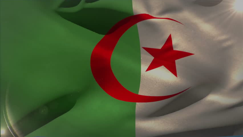 Algerian flag being animated in virtual space, showing code binary hex and encryption progress. Flag, cyberspace, cybersecurity, digital security, data protection, futuristic, cyber technology - Powered by Shutterstock - Get 15% off with code: PIKWIZARD15