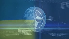 Rotating 3D Earth globe showing compass rose overlay, highlighting candlestick charts, line graphs. Global, finance, technology, analytics, futuristic, visualization, data - Powered by Shutterstock - Get 15% off with code: PIKWIZARD15