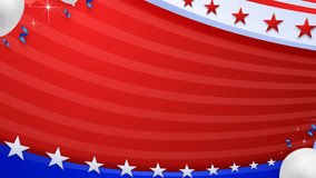 4th of july independence day celebration motion graphic video with balloon abstract backround design - Powered by Shutterstock - Get 15% off with code: PIKWIZARD15