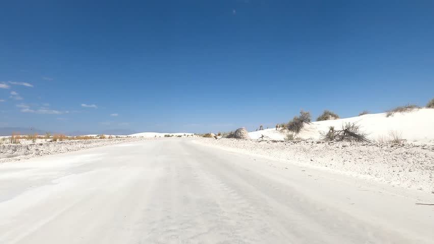 New Mexico Driving 0205 White Sands national park