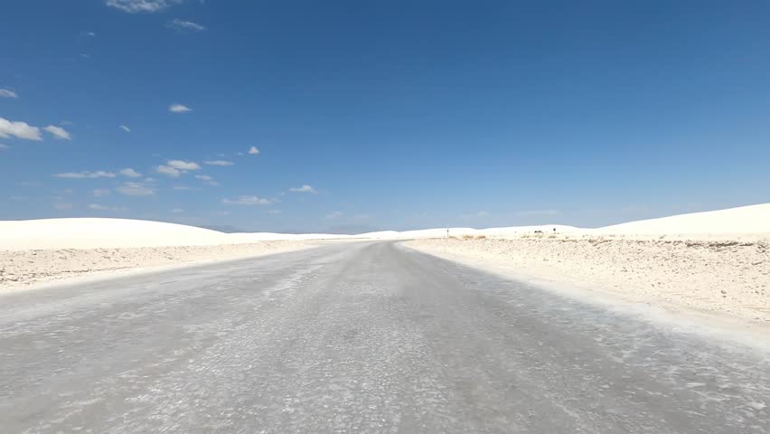 New Mexico Driving 0211 White Sands national park
