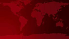 Rotating globe animation with red hues and grid overlays, highlighting continents and dynamic transitions in a 20-second loop - Powered by Shutterstock - Get 15% off with code: PIKWIZARD15