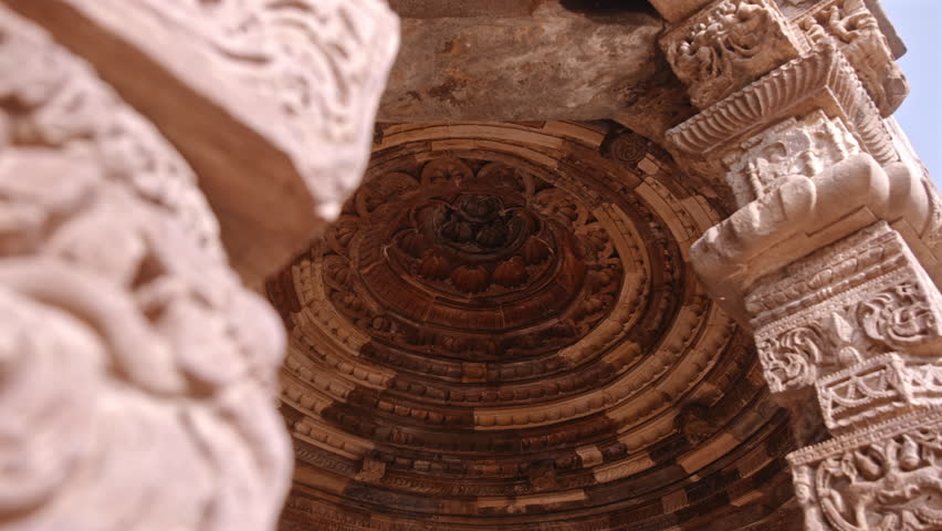 Intricate Dome Detail In Qutub Minar Complex