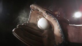 Ultra Slow Motion Baseball Catch. Ball Landing in Glove at 1000fps. - Powered by Shutterstock - Get 15% off with code: PIKWIZARD15