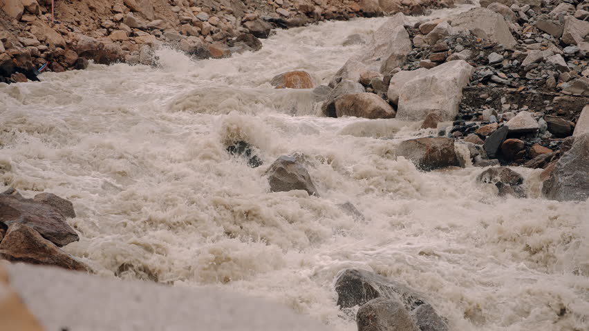 Raging Mountain River in Tibet