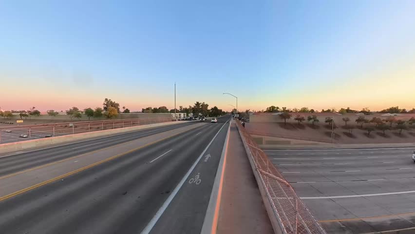Time Lapse of Arizona highway 60 in Gilbert and Mesa Arizona USA.
