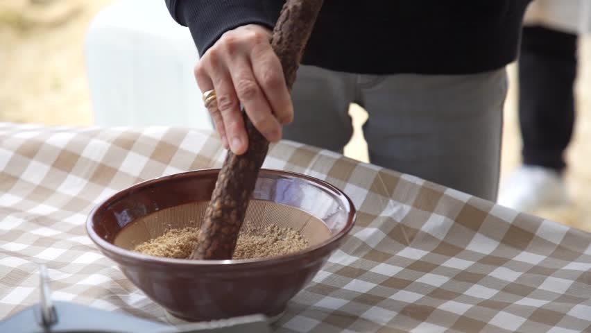 Image of a woman sesame seeds