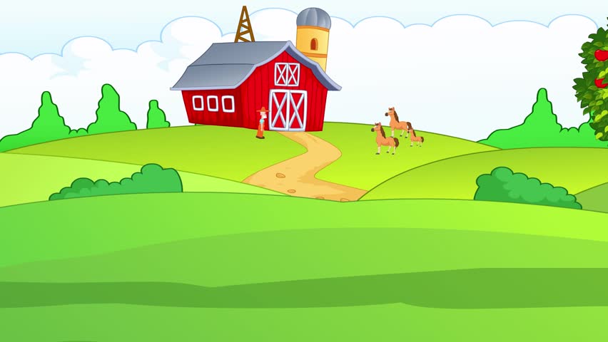 On Old MacDonald’s farm, several majestic horses trot across the fields, their manes flowing in the wind. The sound of their hooves echoes across the farm as they enjoy the open space, adding a sense 