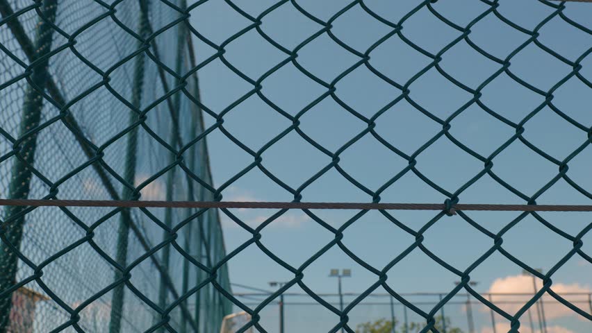outdoor football field iron fences