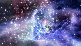 Space nebula stars