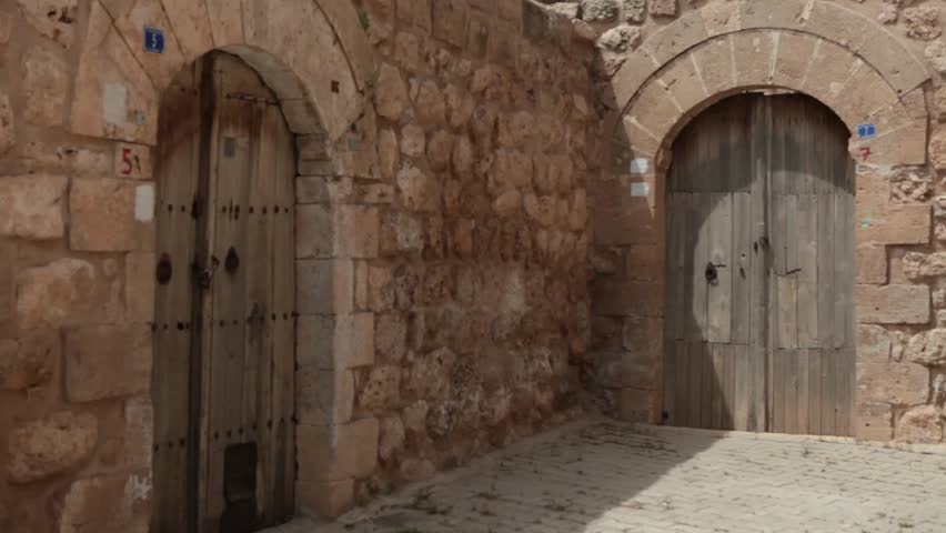 Doors in a street in Mardin,Turkey