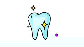 Animated Hygiene is key to a sparkling smile with this tooth. Perfect for dental care products, oral health campaigns, hygiene promotions. - Powered by Shutterstock - Get 15% off with code: PIKWIZARD15