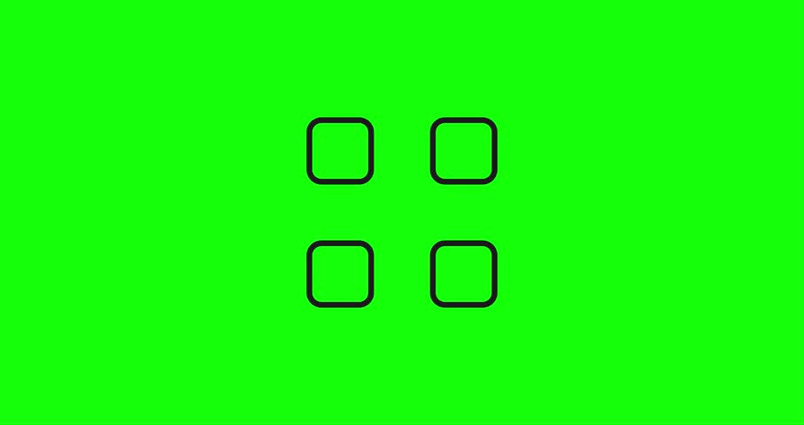 Aesthetic line PDCA cycle animation. Iterative workflow loop on green screen. Business process, strategy, management, quality control. 4K motion graphic, isolated design.