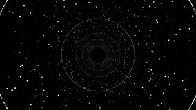Black and White Circle Particle Tunnel 4K 60 FPS - Powered by Shutterstock - Get 15% off with code: PIKWIZARD15