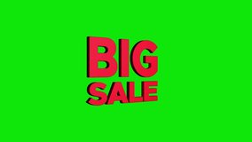 big sale 3D text looped animation with discount sale on red black white 4k background. super offer discount. huge sale. flash sale - Powered by Shutterstock - Get 15% off with code: PIKWIZARD15